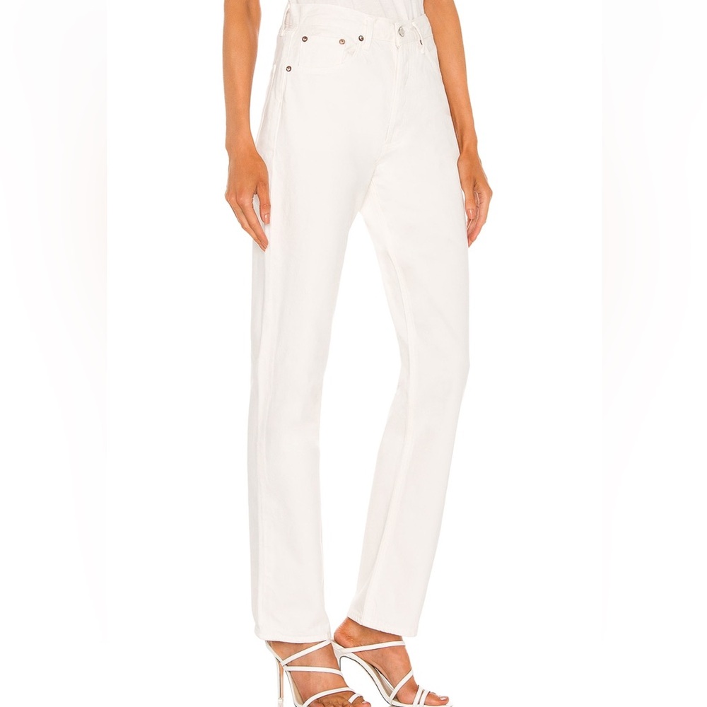 AGOLDE Lana White Straight Leg Jeans in size 26